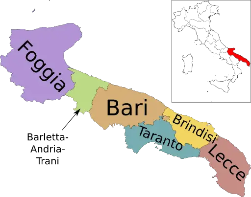 Puglia - Servizio a domicilio Provincia: Bari